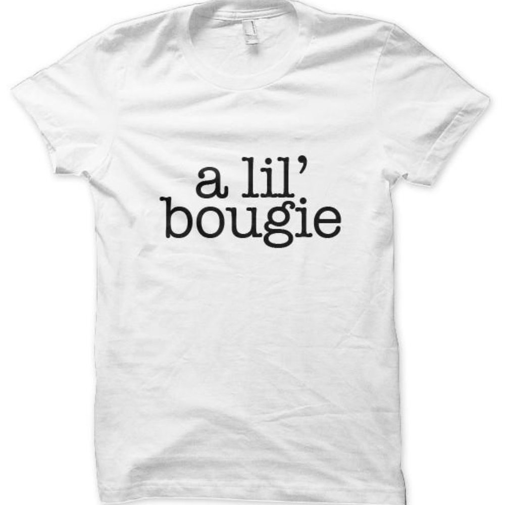 A Lil Bougie + A Tiny Bit Bougie T-Shirt Set - Picture 7 of 8